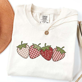 Vintage Strawberry Printed T-Shirt