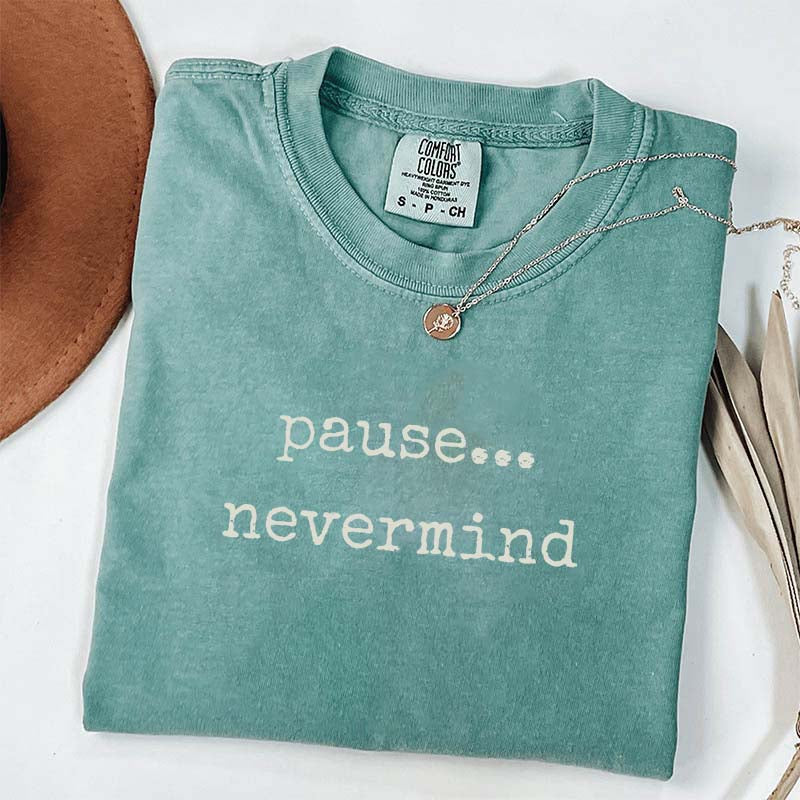 Pause Nevermind Mahjong T-Shirt