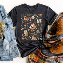 Cottagecore Forest Animals T-Shirt