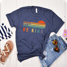 Retro Be Kind Rainbow T-Shirt