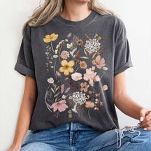 Pressed Flowers Vintage Nature Lover T-Shirt