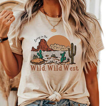 Western Style Living in the Wild West Top T-Shirt