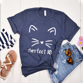 Purrfect 10 Cat T-Shirt