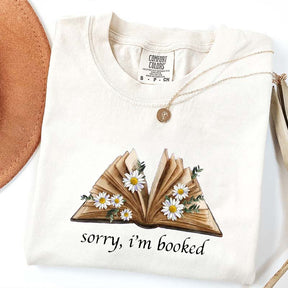 Sorry I'm Booked Bookworm Daisy T-Shirt