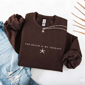 The Beach Is My Therapy Vacation Sweatshirt