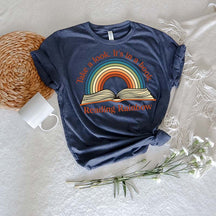 Take a Look it's in a Book Rainbow T-Shirt
