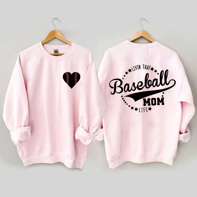 Heart & Baseball Sweatshirt