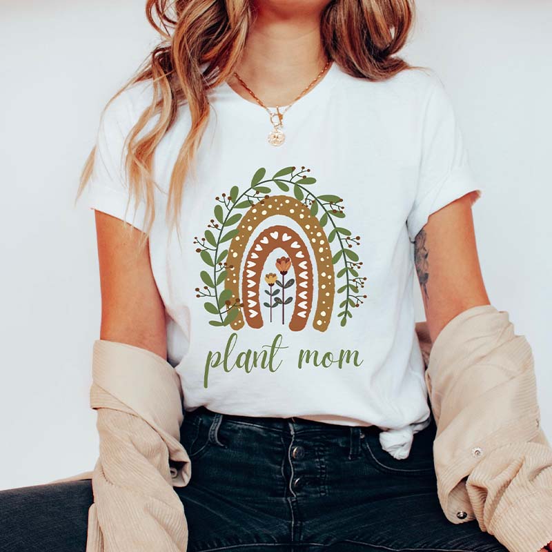 Plant Mom Nature Rainbow T-Shirt