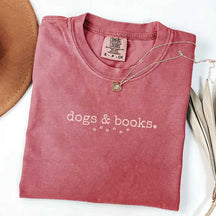 Dogs and Books Reading Librarian T-Shirt