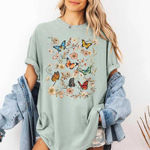 Boho Cottagecore Butterfly Insects T-Shirt