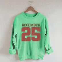 Retro December 25 Christmas Sweatshirt
