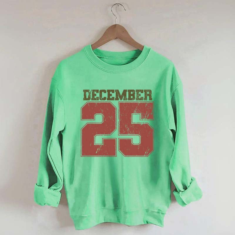 Retro December 25 Christmas Sweatshirt