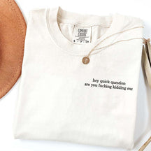 Hey Quick Question Are You Fucking Kidding Me T-Shirt
