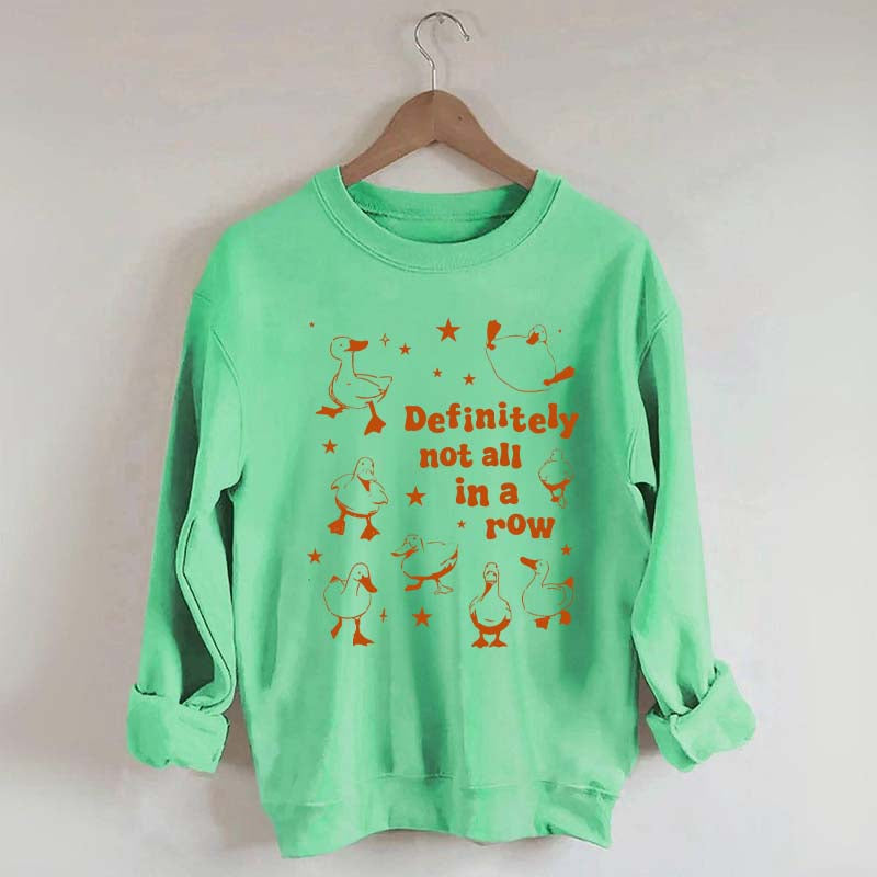 Retro Ducks Not in A Row Sweatshirt
