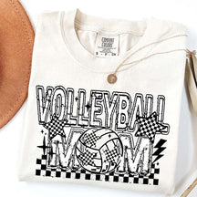 Checkered Volleyball Mom T-Shirt