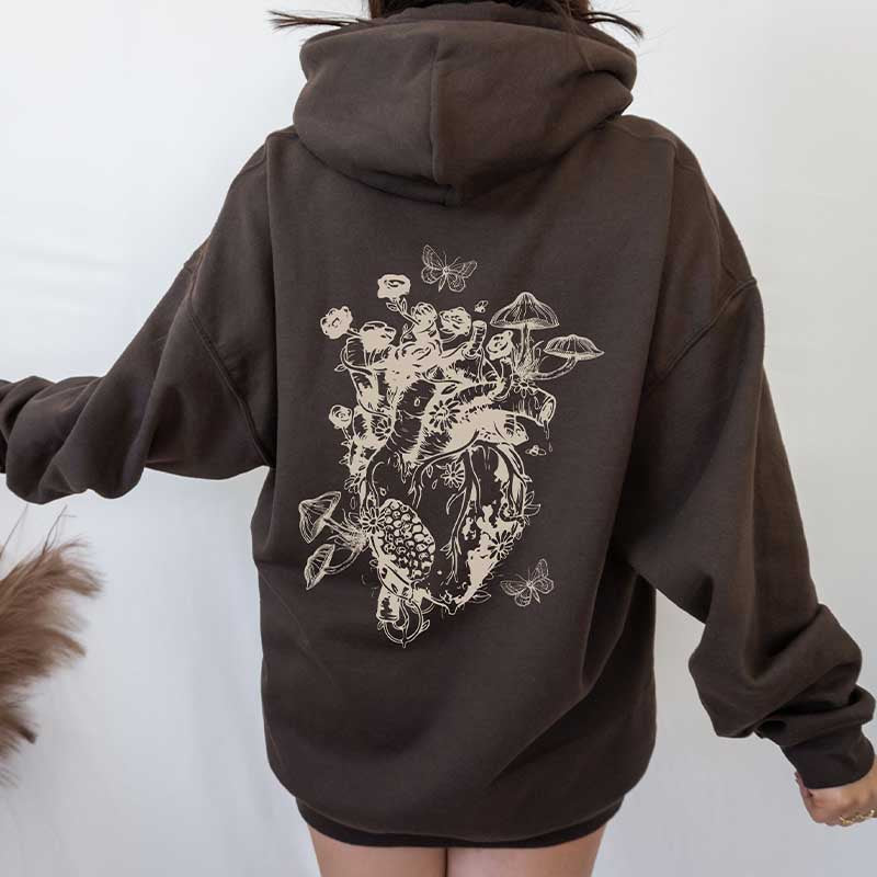 Fairy Grunge Cottagecore Mushroom Hoodie