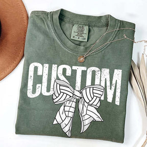 Custom Volleyball Bow T-Shirt