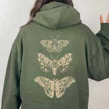 Moth Celestial Mystical Fairycore Hoodie