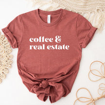 Coffee & Real Estate Realtor  T-Shirt