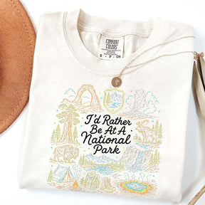 National Park Adventure Camping Girl T-Shirt