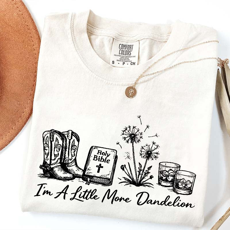 Dandelion Comfort Colors Graphic Western T-Shirt