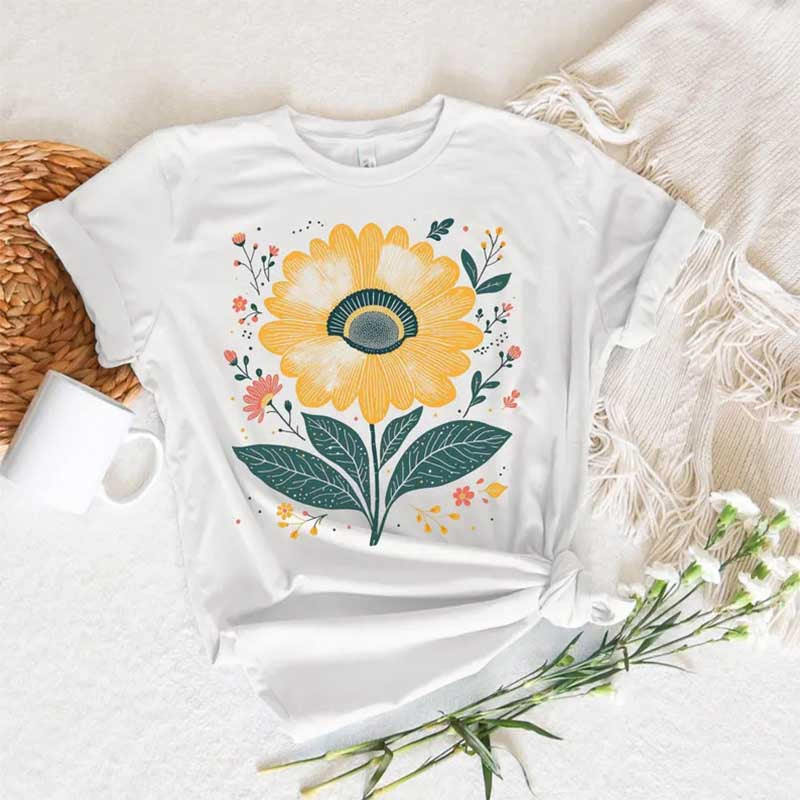 Boho Bold Sunflower T-Shirt