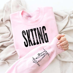 Personalized Skiing Adult Trip Sweatshirt