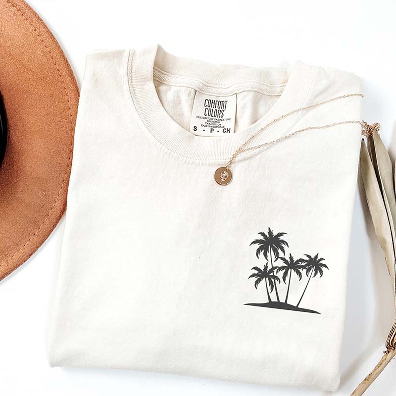 Cute Summer Beach Vacation Tree T-Shirt