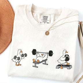 Funny Workout Weightlifting Goose Bumps T-Shirt