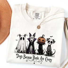 Cute Dogs Because People Are Creepy T-Shirt