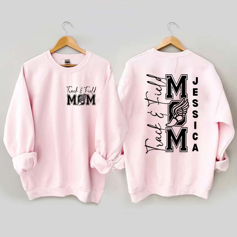 Custom Track and Field Mom Sweatshirt