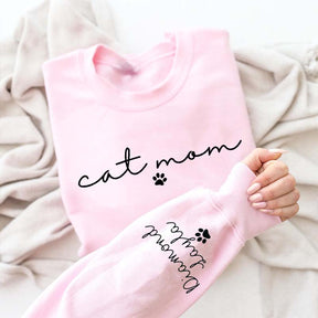 Custom Cat Mom Cute Sweatshirt