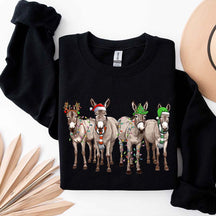 Christmas Donkey Lights Sweatshirt