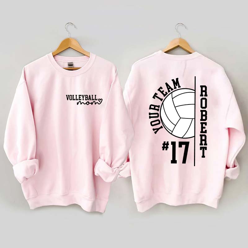 Personalized Team Spirit Volleyball Sweatshirt