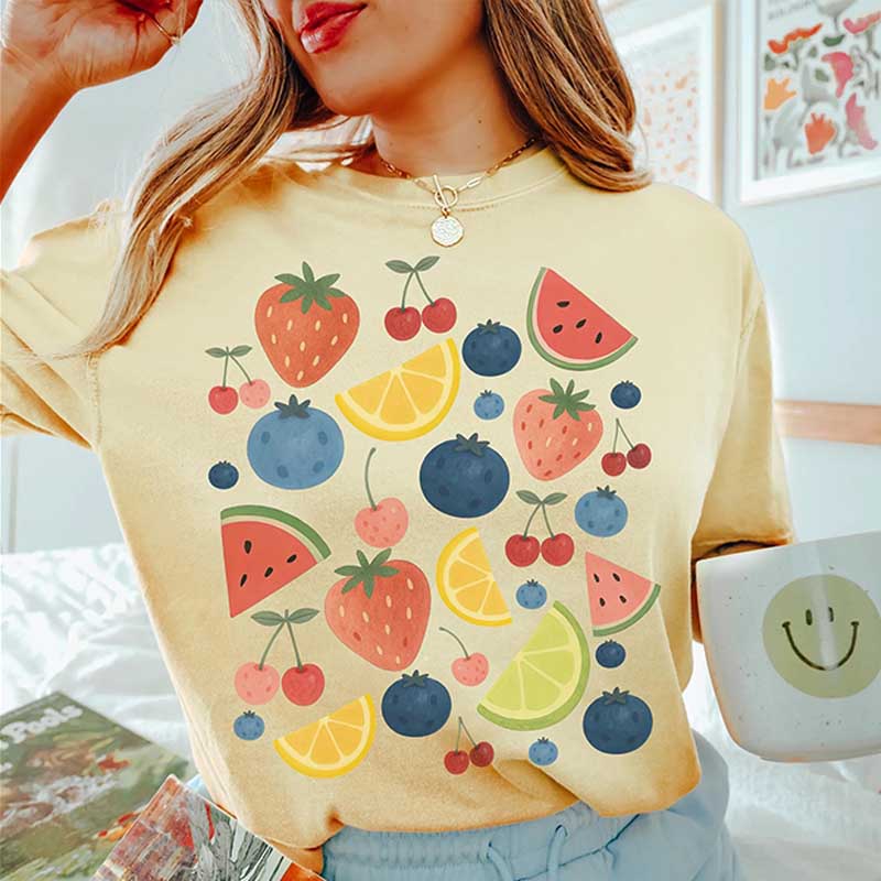 Summer Fruit Time Tropical Vacation T-Shirt