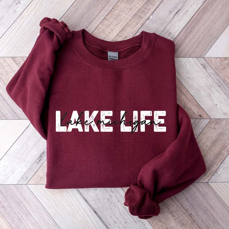 Personalized Lake Life Sweatshirt