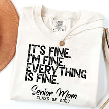 Senior Mom Class of 2027 T-Shirt