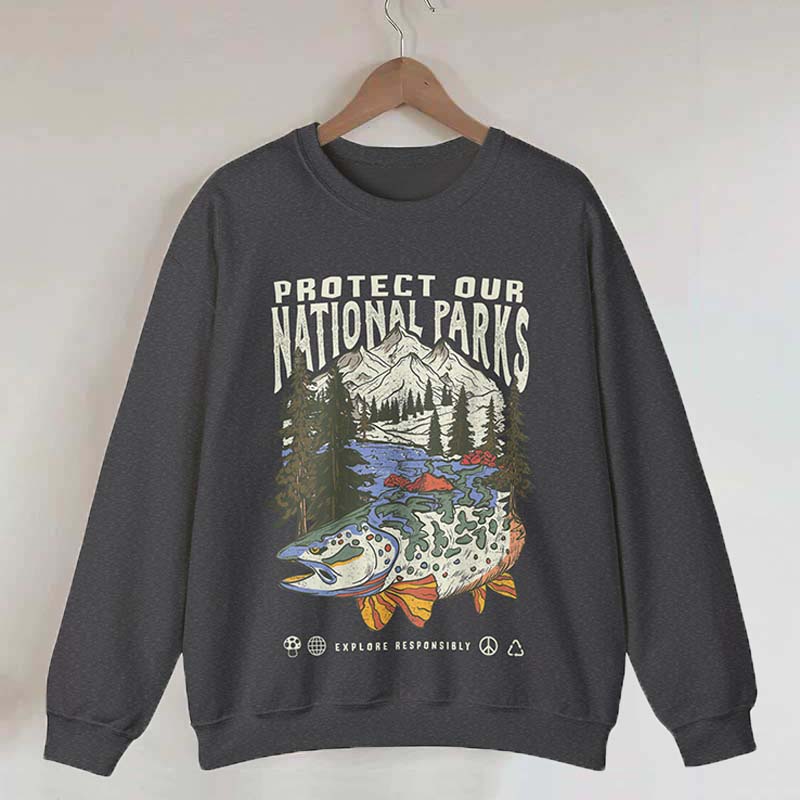 90s National Parks Granola Girl Sweatshirt