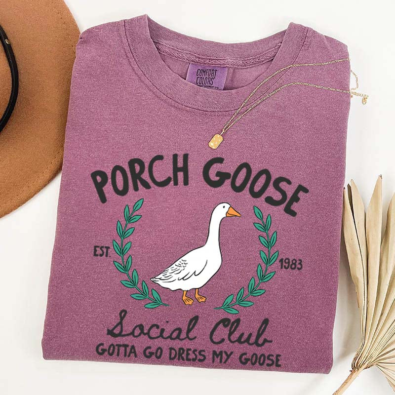Porch Goose Social Club Est 1983 T-Shirt