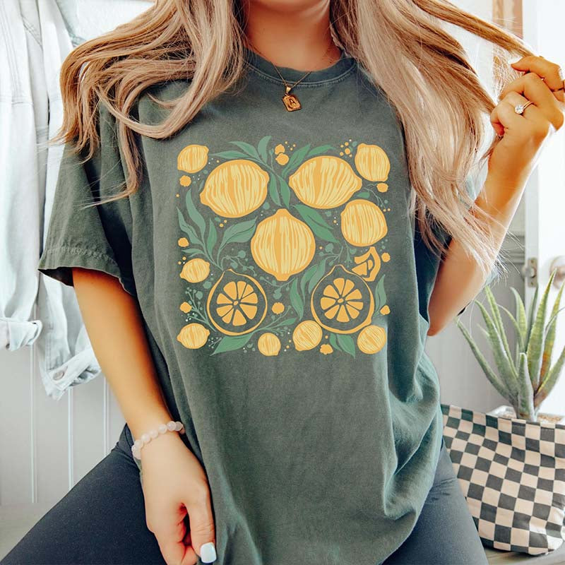 Comfort Colors Lemons FDT Flower T-Shirt