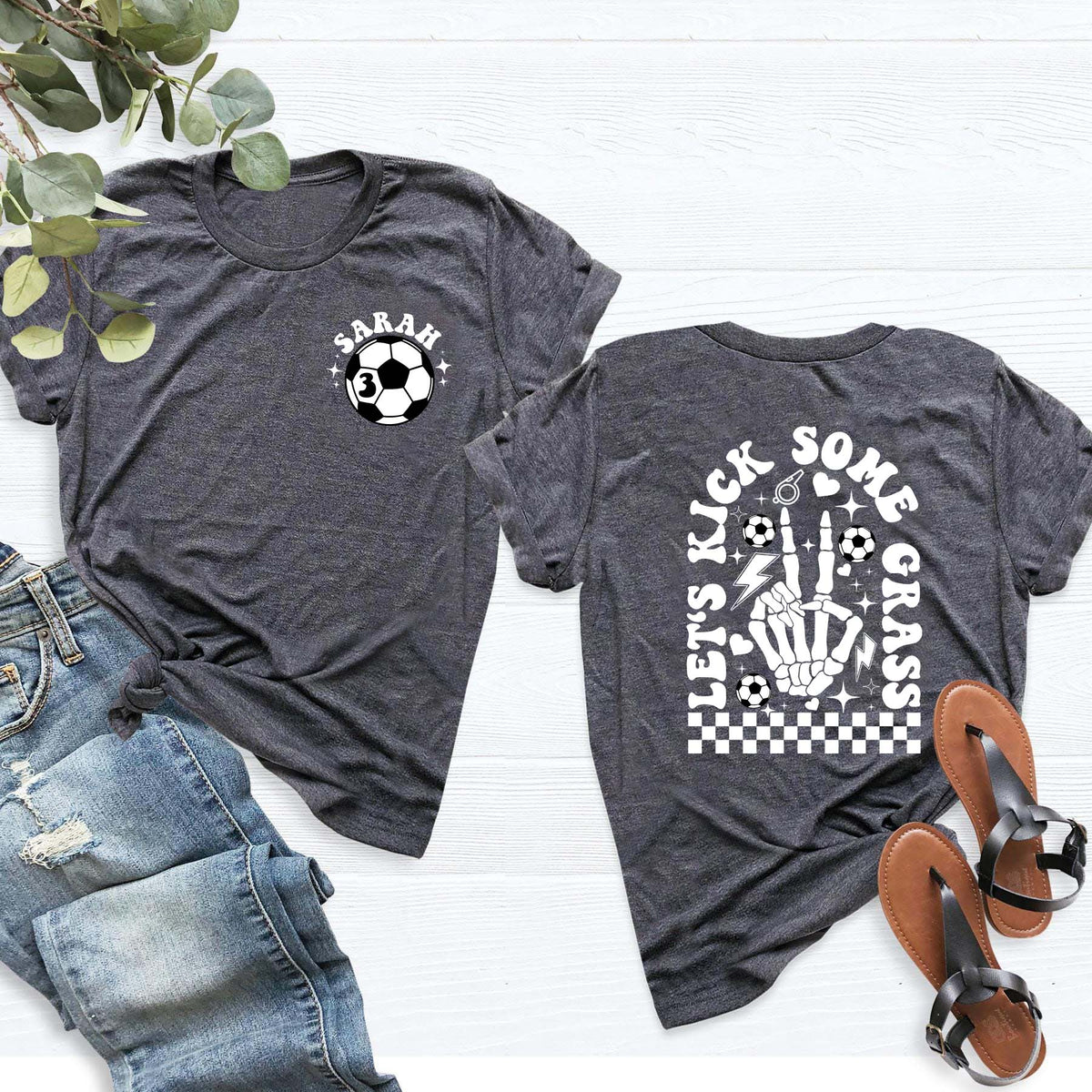 Custom Soccer Mom Skull Shirt