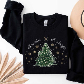 Minimal Chic Holiday Bright Christmas Tree Sweatshirt