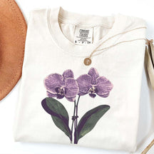 Vintage Orchid Flower Lover T-Shirt