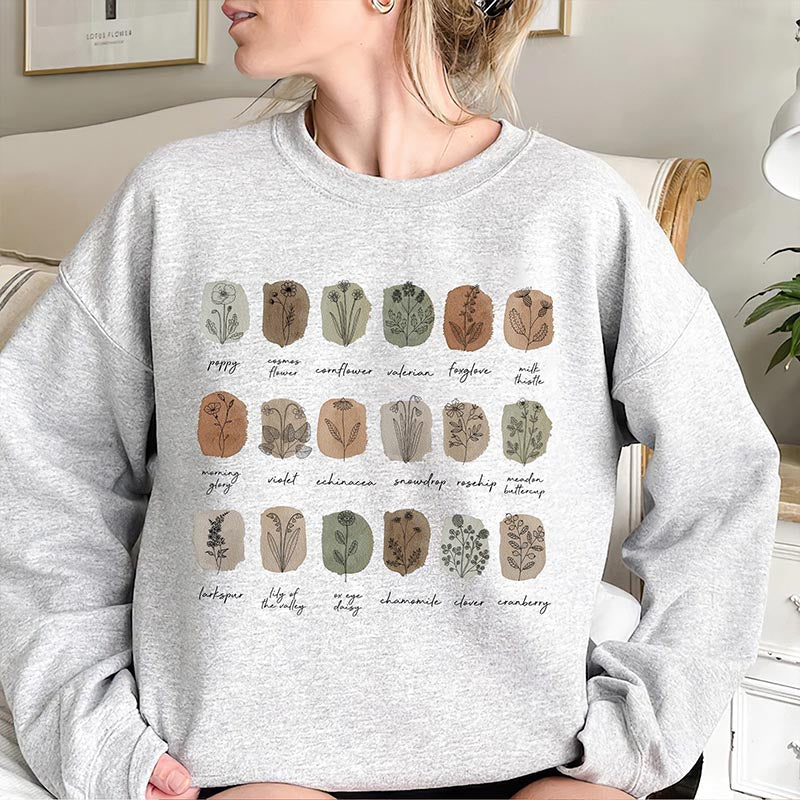 Botanical Floral Gardener Sweatshirt
