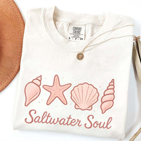 Seashell Graphic Comfort Colors Beach T-Shirt