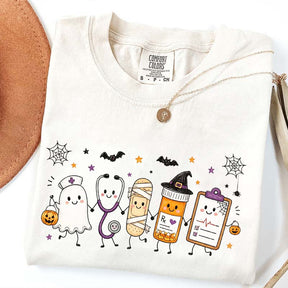 Halloween Nursing Doodle T-Shirt