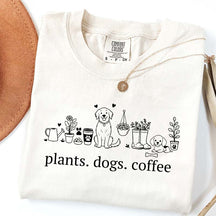 Plant and Dog Lover Summer T-Shirt