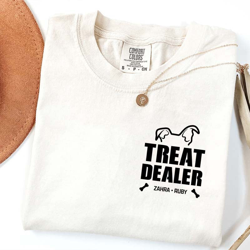 Custom Dog Dad Pet Name T-Shirt