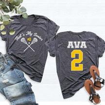 Custom Senior Lacrosse Team T-Shirt