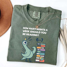 Reading 6-7 Funny Comfort Colors Librarian T-Shirt